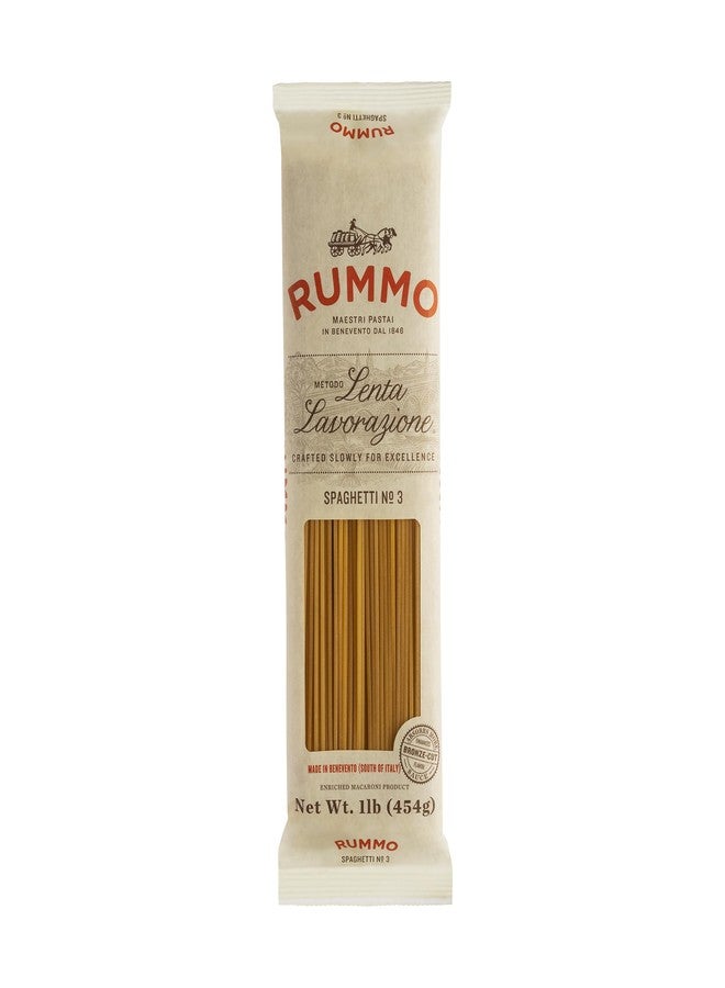 Rummo Spaghetti Pasta N.3 - Spaghetti Pasta Noodles, Durum Wheat Pasta, Thin Spaghetti Noodles, Italian Pasta, Dry Pasta - 16 Ounce (Pack of 1) - Image 1